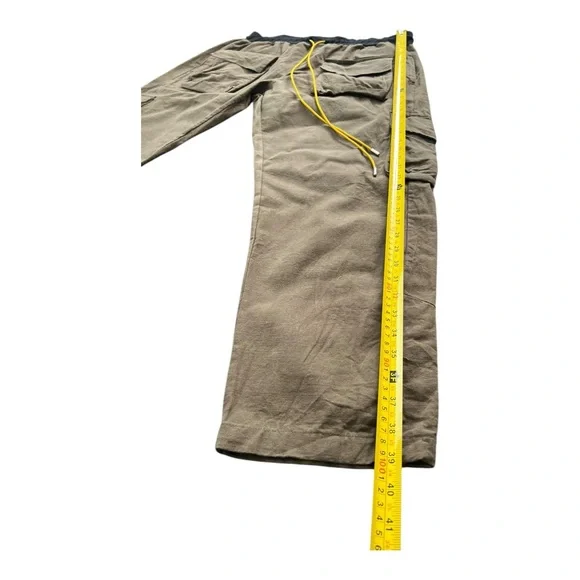 MNML Drawstring Cargo Jogger Pants Men’s Large Green Organic Cotton Size XXXL